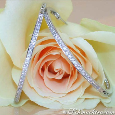 Pretty Diamond Hoops (Ø 45 mm)