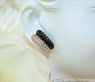 Delicate Black & White Diamond Earrings