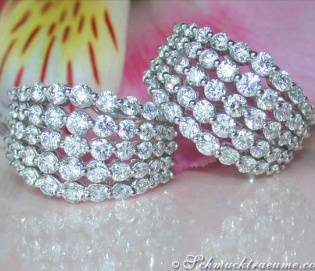 High-end Diamond Earrings (4,34 ct.)