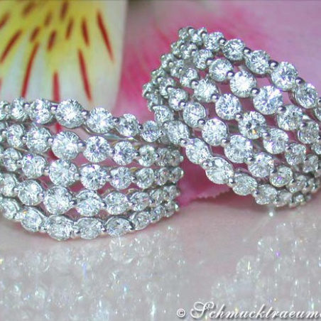 High-end Diamond Earrings (4,34 ct.)