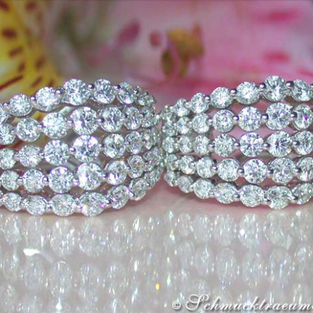 High-end Diamond Earrings (4,34 ct.)