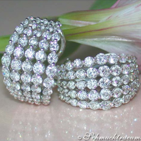 High-end Diamond Earrings (4,34 ct.)