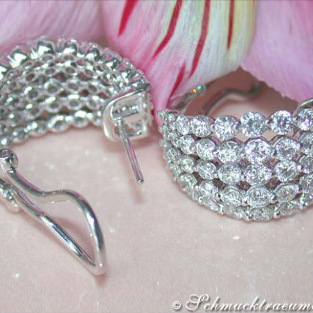 High-end Diamond Earrings (4,34 ct.)