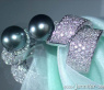Tahitiperle Ring mit Brillanten