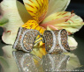 Attractive Brown & White Diamond Studs