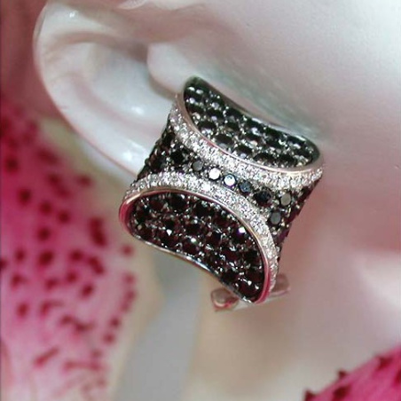 Interesting Black & White Diamond Studs