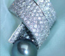 Tahitiperle Ring mit Brillanten