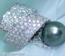 Tahitiperle Ring mit Brillanten