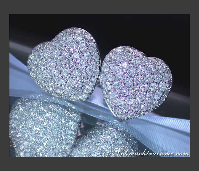Timeless Diamond Heart Earrings
