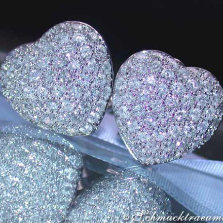 Timeless Diamond Heart Earrings