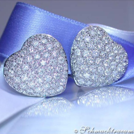 Timeless Diamond Heart Earrings