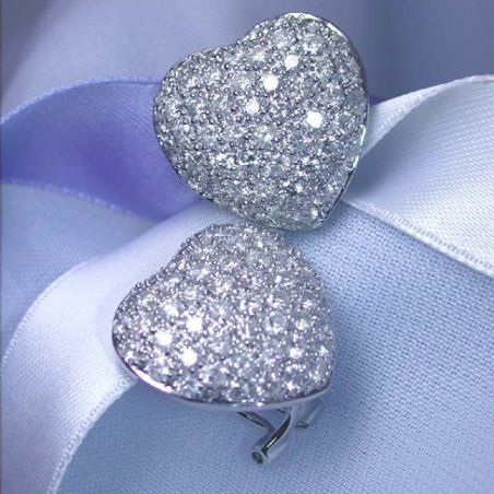 Timeless Diamond Heart Earrings