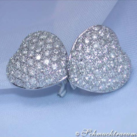 Timeless Diamond Heart Earrings