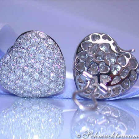 Timeless Diamond Heart Earrings