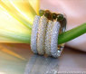 Timeless Diamond Hoops (Two Tone Finish)
