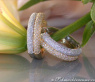 Timeless Diamond Hoops (Two Tone Finish)
