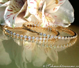 Stately Diamond Hoop Earrings (Ø 50 mm)