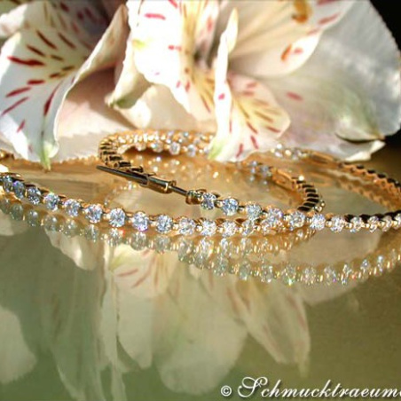 Stately Diamond Hoop Earrings (Ø 50 mm)