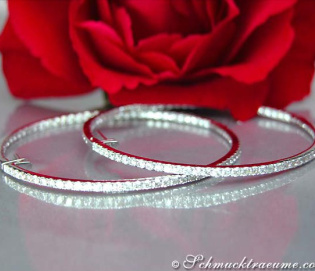 Tremendous Diamond Hoop Earrings (Ø 53 mm)