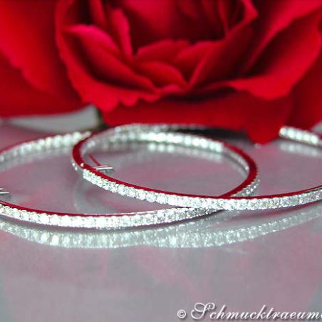 Tremendous Diamond Hoop Earrings (Ø 53 mm)