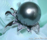 Feminine Tahitian Pearl Diamond Blossom Ring