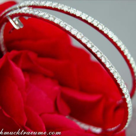 Tremendous Diamond Hoop Earrings (Ø 53 mm)