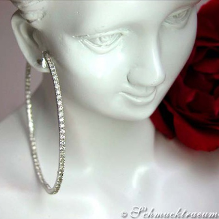 Tremendous Diamond Hoop Earrings (Ø 53 mm)
