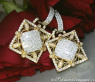 High-diamond Diamond Earrings in a Unique Design