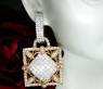 High-diamond Diamond Earrings in a Unique Design