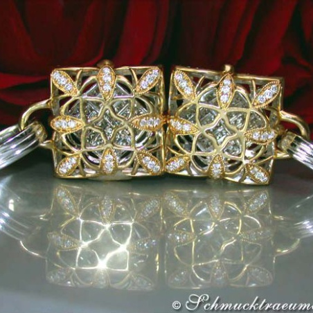 High-diamond Diamond Earrings in a Unique Design