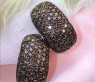 Massive Natural Brown Diamond Earrings