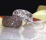 Massive Natural Brown Diamond Earrings