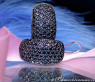 Massive Black Diamond Earrings
