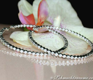 Impressive Diamond Hoop Earrings (Ø 55 mm)