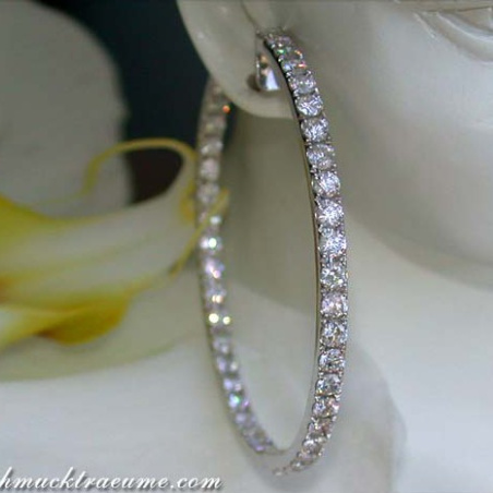 Huge Diamond Hoops (7,10 ct. - Ø 50 mm)