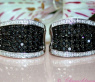 Stately Black & White Diamond Earrings