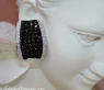 Stately Black & White Diamond Earrings