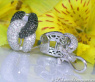 Rich Black & White Diamond Earrings