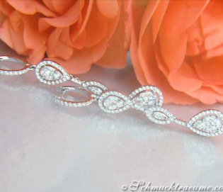 Long Diamond Dangling Earrings (Illusion Style)