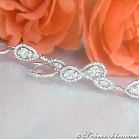 Lange Diamanten Ohrringe