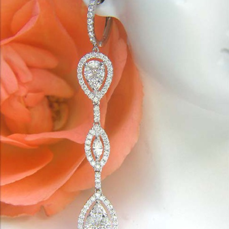 Lange Diamanten Ohrringe