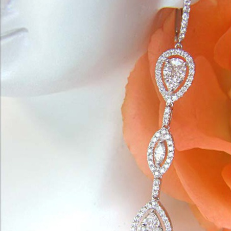 Lange Diamanten Ohrringe