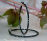 Delicate Black Diamond Hoop Earrings