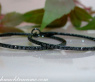 Delicate Black Diamond Hoop Earrings