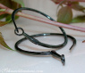 Delicate Black Diamond Hoop Earrings