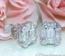 Elegant Diamond Studs with Baguette Diamonds