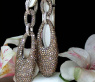 Stately Brown & White Diamond Dangling Earrings