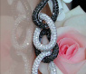 Superior Black & White Diamond Dangling Earrings