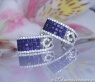 Wonderful Sapphire Earrings with Diamonds