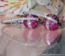 Attractive Ruby Earrings with Diamonds